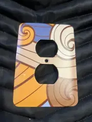 Metal Electrical Plate Electrical Outlet Printed Abstract Whimsical 883C