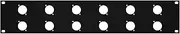 Elite Core RP2U-12D Rack Panel with 12 D-Series Punch-Outs, 2U