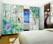 3D Lotus Flower 47 Blockout Photo Curtain Print Curtains Drapes Fabric Window AU