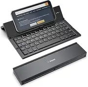 Folding Keyboard,Geyes Portable Travel Foldable Bluetooth Keyboard for iPhone 12/11 /Xs max/x/8/7 Plus/7/6s Plus/6/iPad 9.7/Air 2 /Pro 9.7/iPad Mini 5/4, Samsung Android Tablet Smart Phone (Black)