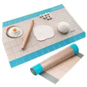36x24 inch XXL Silicone Baking Mat Extra Large Pastry Fondant Dough Mat Blue