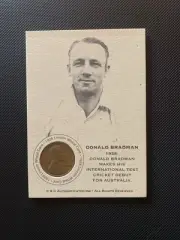 Authenticated Ink Don Bradman Commemorative Card - 1928 Debut Mint.