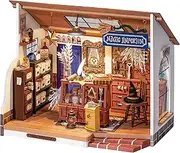 ROBOTIME DIY Miniature House Kit with Furnitures Tiny Making LED Light Creative Gifts for Teens Adults Home Decor