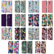 OFFICIAL NINOLA ABSTRACT 3 LEATHER BOOK WALLET CASE FOR LG PHONES 1