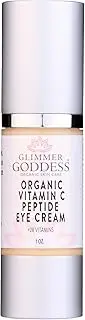 Simply Radiant Beauty Organic Vitamin C Skin Peptide Skin Brightening Eye Serum- Under Eye Serum for Dark Circles