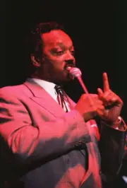 Jesse Jackson at Jesse Jackson at MSG 1995 at Madison Square Garde - Old Photo