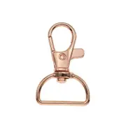 10X 20mm Rose Red Lobster Clasp Swivel Snap Hook for Keychains
