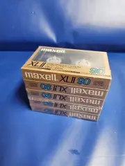 Maxell XL II 90 Type Il Blank Extra Fine Epitaxial Cassette 5 Pack NOS SEALED