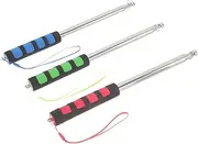 BESPORTBLE 3Pcs Retractable Flagpoles with Handle Teaching Tools for Home Office Decor Camping and Travel for Easy Use
