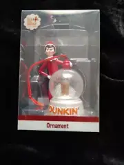 Dunkin' Donuts Elf On The Shelf Snowglobe Christmas Tree Ornament