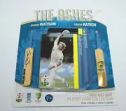 The Ashes Mini Bat And Player Card Collection Watson & Katich Brand New