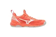 Mizuno | Womens Wave Luminous NB - Netball Shoes (Living Coral/White)