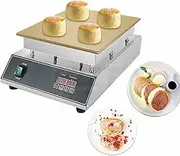 DONGYEMO Fluffy Souffle Pancakes Maker, Commercial 1500w Electric Souffle Machine, Temperature Range 50~300°C, With Non-Stick Copper Heating Plate, Cake Baker Equipment, For Restaurants, Bakeries