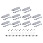 10x Magnetic Push Latches, Magnetic Latches, Push Open Door Latch, Grey