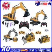 Remote Control Excavator Bulldozer Digger Construction Car Vehicle Kid Toy Gift