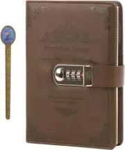 Notebook Diary with Password PU Leather Notebook Diary Book with Lock DIN A5 Not
