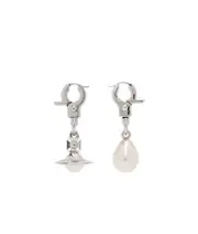 Vivienne Westwood Claude Earrings One size Platinum/Creamr