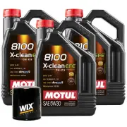 15L Motul 8100 X-CLEAN EFE 5W30 Wix Filter Motor Oil Change Kit API SN