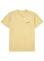 Carhartt Wip American Script Logo-embroidered Cotton T-shirt - Yellow L