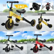 3in1 Kids Balance Bike Ride On Toys Push Bicycle Children Toddler Safe gift