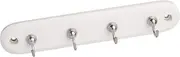 Spectrum Four Hook Key Rack, White