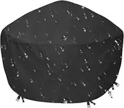 Round Water Game Table Cover – Waterproof Shield, Dustproof Protector | Oxford Cloth Play Table Cover, Anti-UV Outdoor Accessory for Backyard Games, Garden, Patio Table Storage, Daily Sun Protection