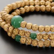 Japanese Juzu-style Bracelet Star and Moon Bodhi Tree Indian Jade Kyoto Made