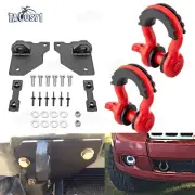 3/4" D Ring Shackles + Tow Hook Bracket For 05-11 Jeep Commander/Grand Cherokee