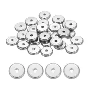 60 Pcs Flat Round Spacer Beads 8mm Heishi Beads, 1.5mm ID x 2mm H