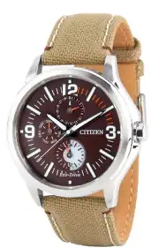 Citizen Eco-Drive Military Style Nylon Strap Men's Watch AP4000-07W