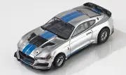 22099 AFX MEGA G PLUS SHELBY MUSTANG GT500 KR SILVER HO SCALE