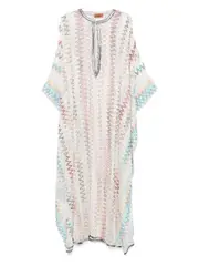 [Missoni] Missoni-Caftano Da Spiaggia A Maglia Aperta-Donna S