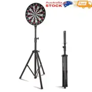 Portable Dart Board Stand Tripod Steel Solid Sturdy For Steel Dart Games 48-78"