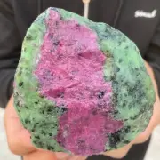 1.8lb Rare Natural Ruby Zoisite Quartz Crystal Gemstone Rough Mineral Specimen