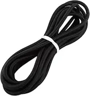 5mm Black Elastic Cord 10M, Bungee Rope for Tents, Luggage, with Strong Elasticity for Camping (10mm 5M)