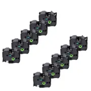 10PK Mobile Solutions Stencil Tape Label STE-161 STE161 for Brother P-Touch 1.5"