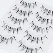 Lashie - Set of 5 Pairs: Natural Wispy False Eyelashes DFY-24 - One Size