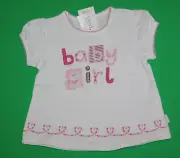 6 12 NWT Pumpkin Patch STRAWBERRY DELIGHT White Pink Baby Girl SHIRT Top Girls