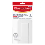 Elastoplast Sensitive 4Xl 5 Pack Dressings Bandages Gauze Pad First Aid Supply