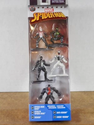 Exclusive Marvel Spider-Man Nano Metalfigs 5-Pack Figure Set Pack B