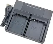 USB Dual Battery Charger for EOS RP R10 R8 R50 750D 760D 8000D 77D M3 M5 M6, EOS M6 Mark II, 200D 00DII 250D 800D 850D, Rebel T6i T6s T7i T8i X8i SL2 SL3 Camera
