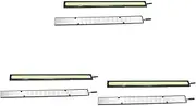 MUCKLILY 3 Pcs 17cm Ultra-thin Waterproof Cob Led Drls Daytime Running Lights for Car Drl Led Lights Easy Install Random Color