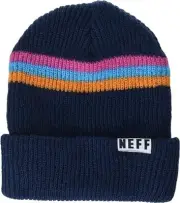 Neff Mens Womens Unisex Neff Headwear Navy Takeover Beanie New With Tags
