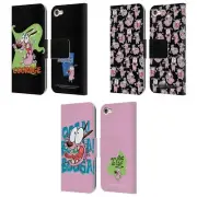 COURAGE THE COWARDLY DOG GRAPHICS LEATHER BOOK CASE FOR APPLE iPOD TOUCH MP3