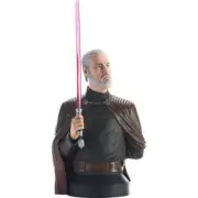 Star Wars Count Dooku 1:6 Scale 7inches Tall Mini Bust With Full Color Box