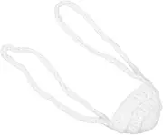 KALLORY Nose Warmer Cozy Mask Cover for Winter Protection Stylish Unisex Nose Warmer with Straps Shield Easy to Wear for Outdoor Activities White Design