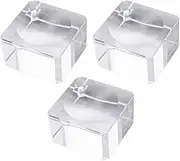 3pcs Clear Crystal Ball Base For Display 60 Mm to 90 Mm Crystal Balls Sphere Holder Crystal Globe Display Stand Decorative Ball Display Pedestal Crystals Decor Ashtray Glass Ball