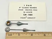 NOS VIGOR CM-1404 Spade Replacement Clock Hands Oblong Hole. For 4 1/2" Dial
