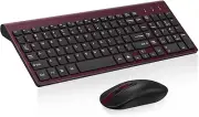 Wireless Keyboard and Mouse Combo, Compact Full Size Wireless Keyboard