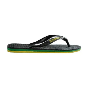 Havaianas 哈瓦仕 男女鞋 拖鞋 夾腳拖 國旗 黑 Brasil Layers 4140715-0090U